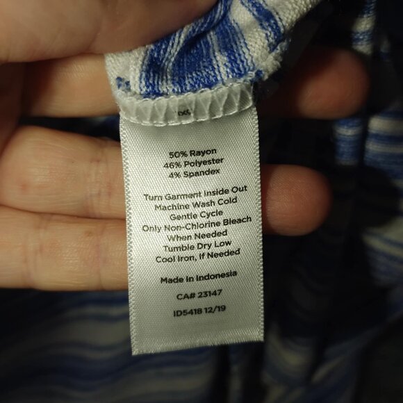 Talbots Blue and White Sleeveless Sundress - Picture 10 of 11